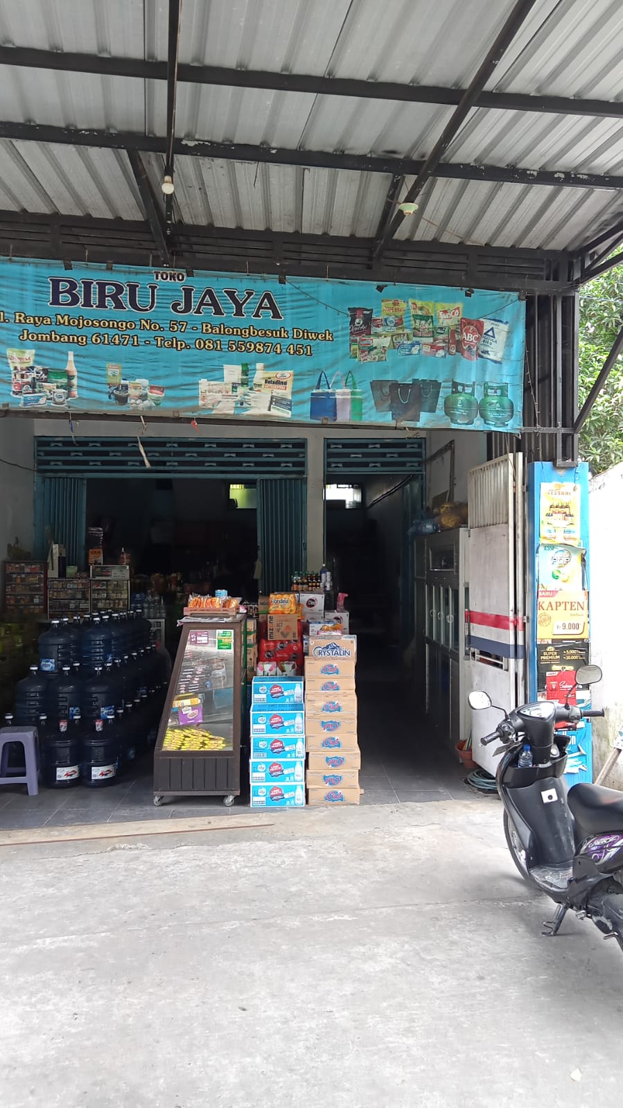 Agen galon le minerale toko src Biru jaya