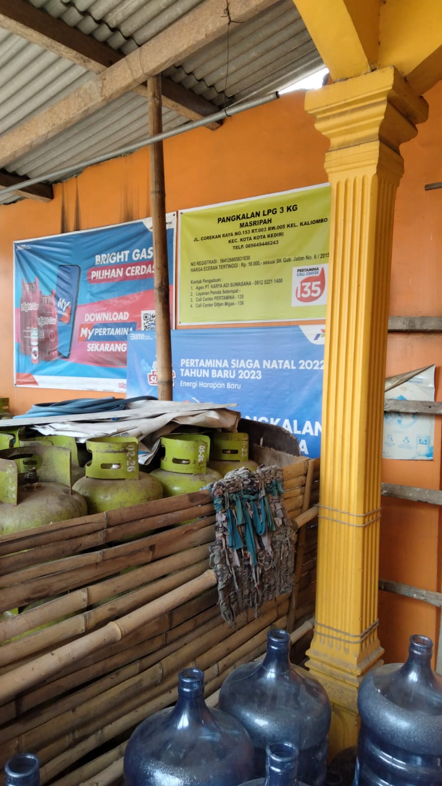 Agen galon le minerale Bu masripah