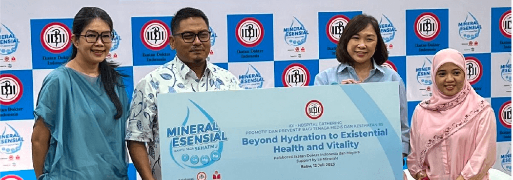 Ikatan Dokter Indonesia (IDI) Berkolaborasi dengan PT. Mayora melalui brand Le minerale; Mengedukasi Masyarakat Dengan Program “Mineral Esensial Bantu Jaga Sehatmu”