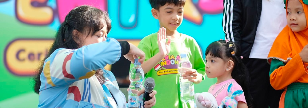 Rayakan Hari Anak Nasional, Le Minerale Jadi Air Mineral Terpilih Untuk Anak Indonesia