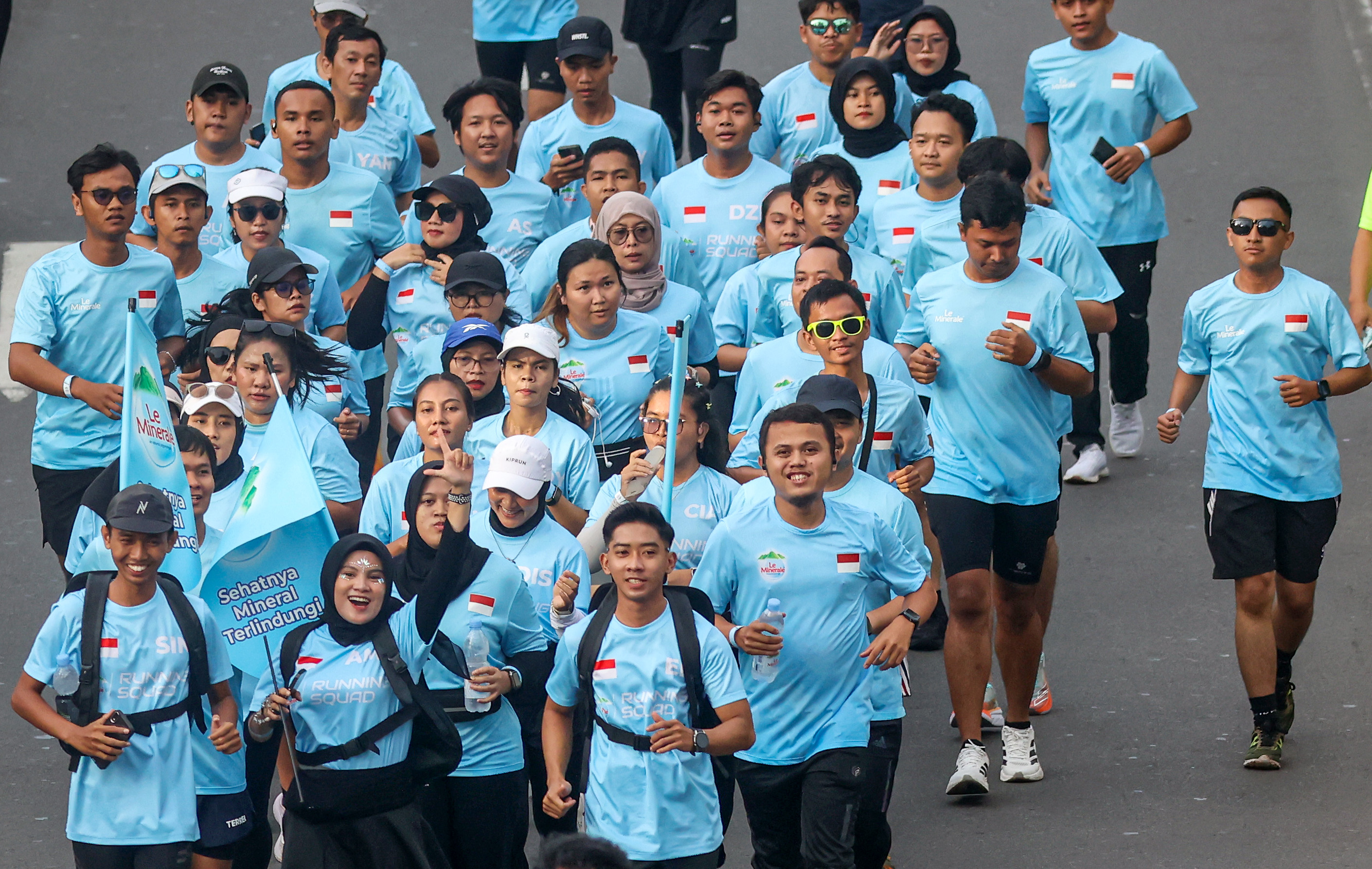 Bukan Sekadar Lari, Ratusan Le Minerale Running Squad Ubah Kilometer Jadi Donasi untuk Palestina