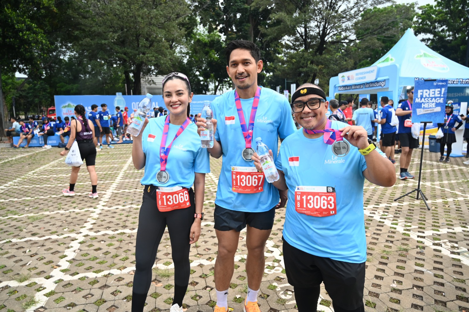 Le Minerale, Air Mineral Asli Indonesia, Dipercaya sebagai Official Mineral Water di Jakarta Running Festival 2024